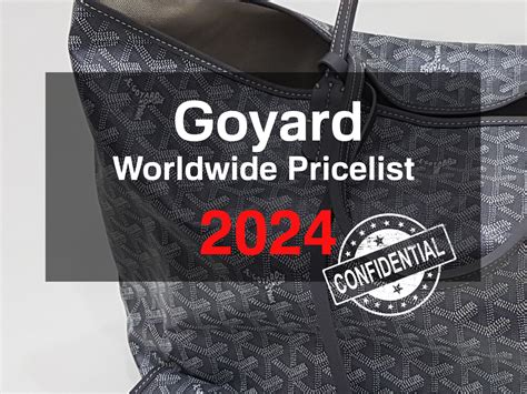 goyard saint pierre price 2023|goyard prices in japan.